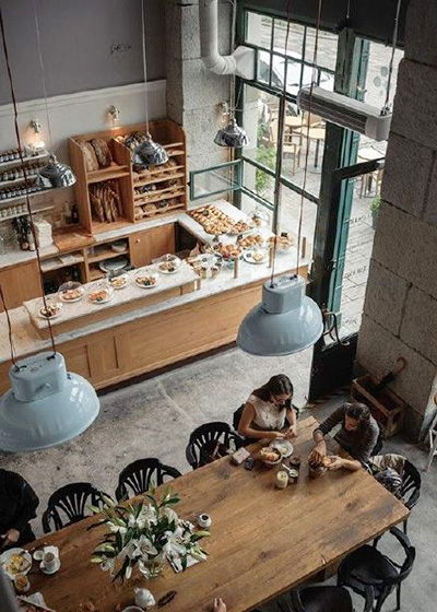 復(fù)古工業(yè)風(fēng)西餐廳裝修設(shè)計-第4張圖片-上海古都建筑設(shè)計集團