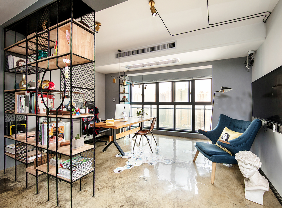 黃浦區復式輕工業風格辦公室裝修設計-第6張圖片-上海古都建筑設計集團 黃浦區復式輕工業風格辦公室裝修設計-第6張圖片-上海古都建筑設計集團