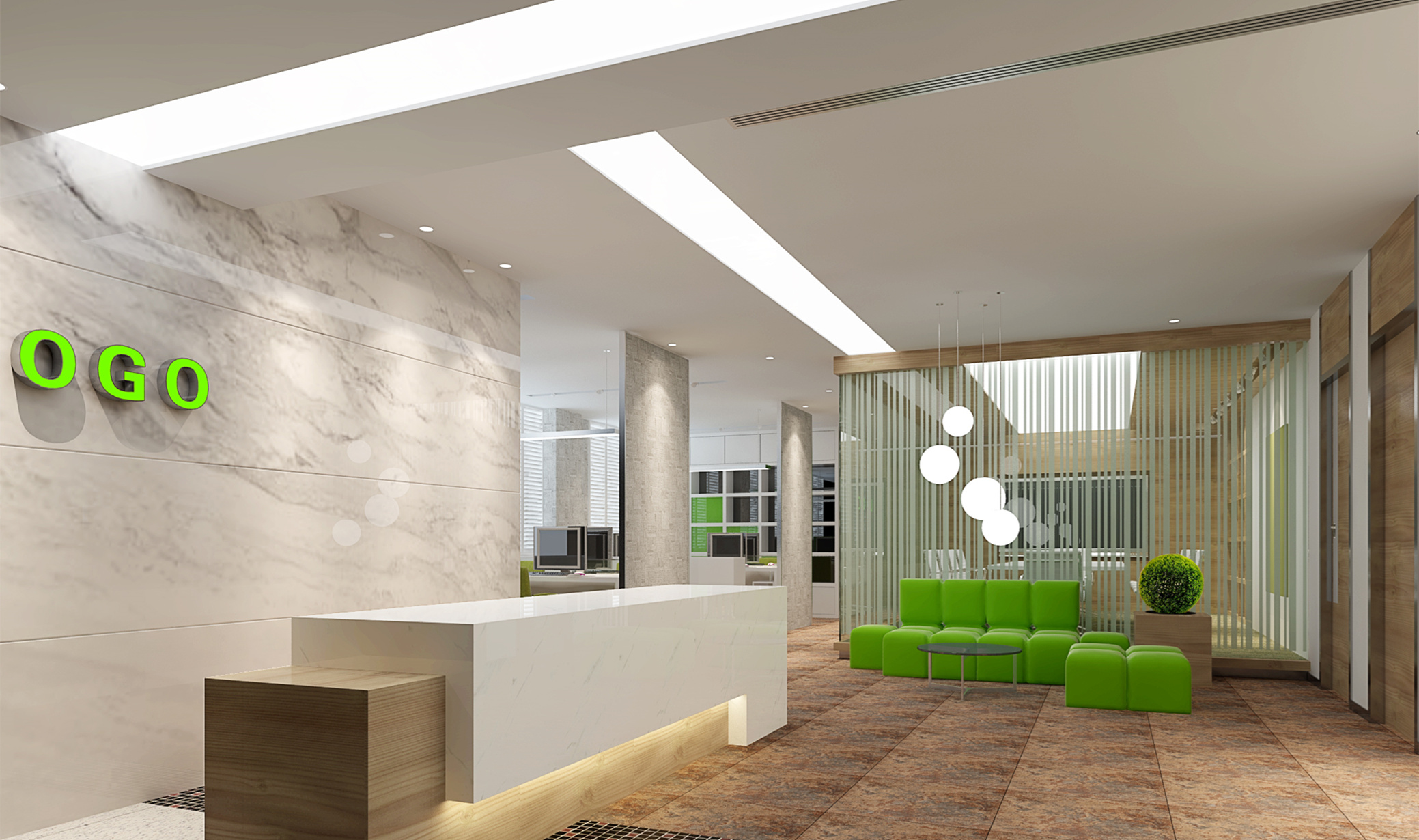 日式150平小型清新辦公室裝修設(shè)計(jì)-第1張圖片-上海古都建筑設(shè)計(jì)集團(tuán)