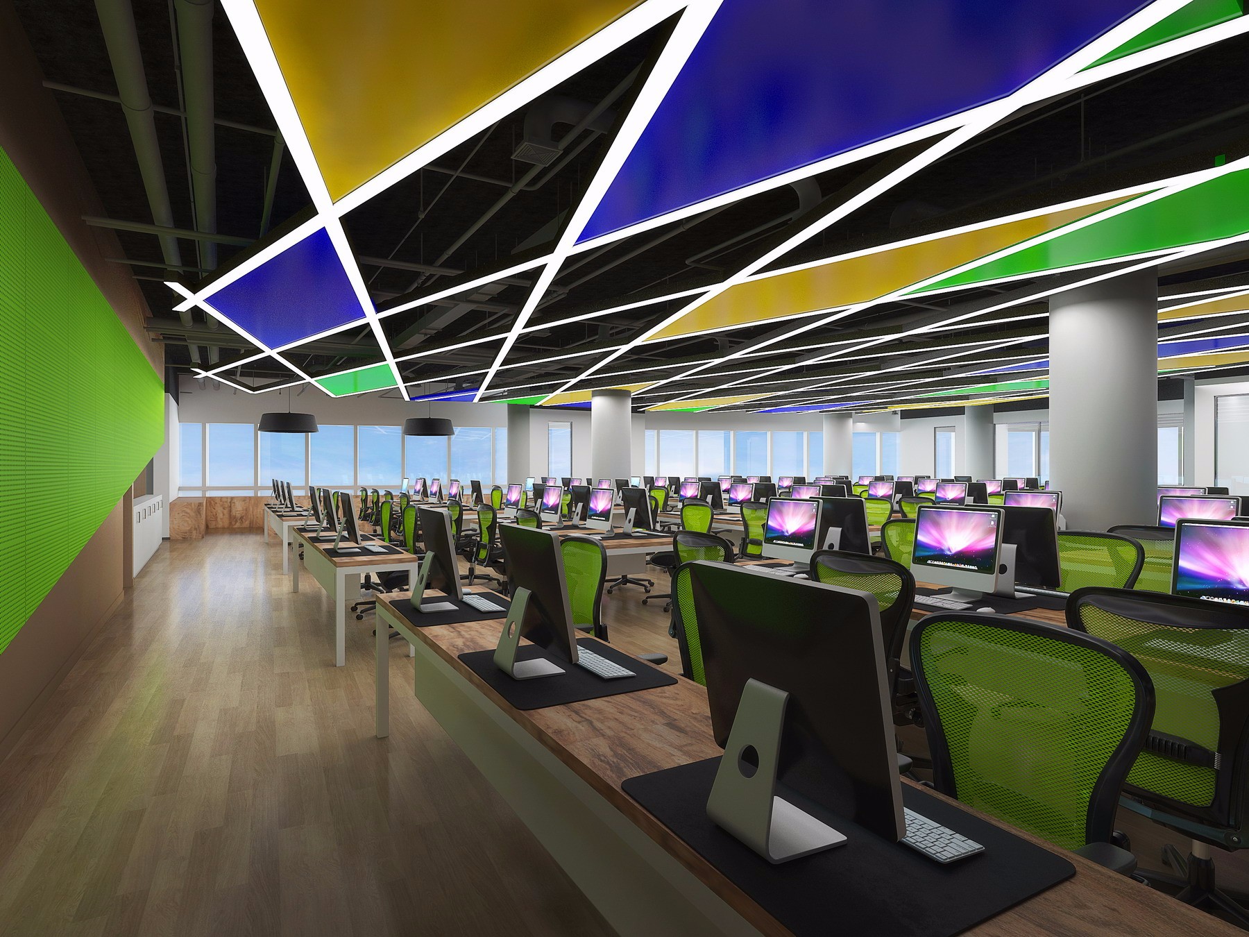 現代科技風格辦公室裝修設計-第3張圖片-上海古都建筑設計集團