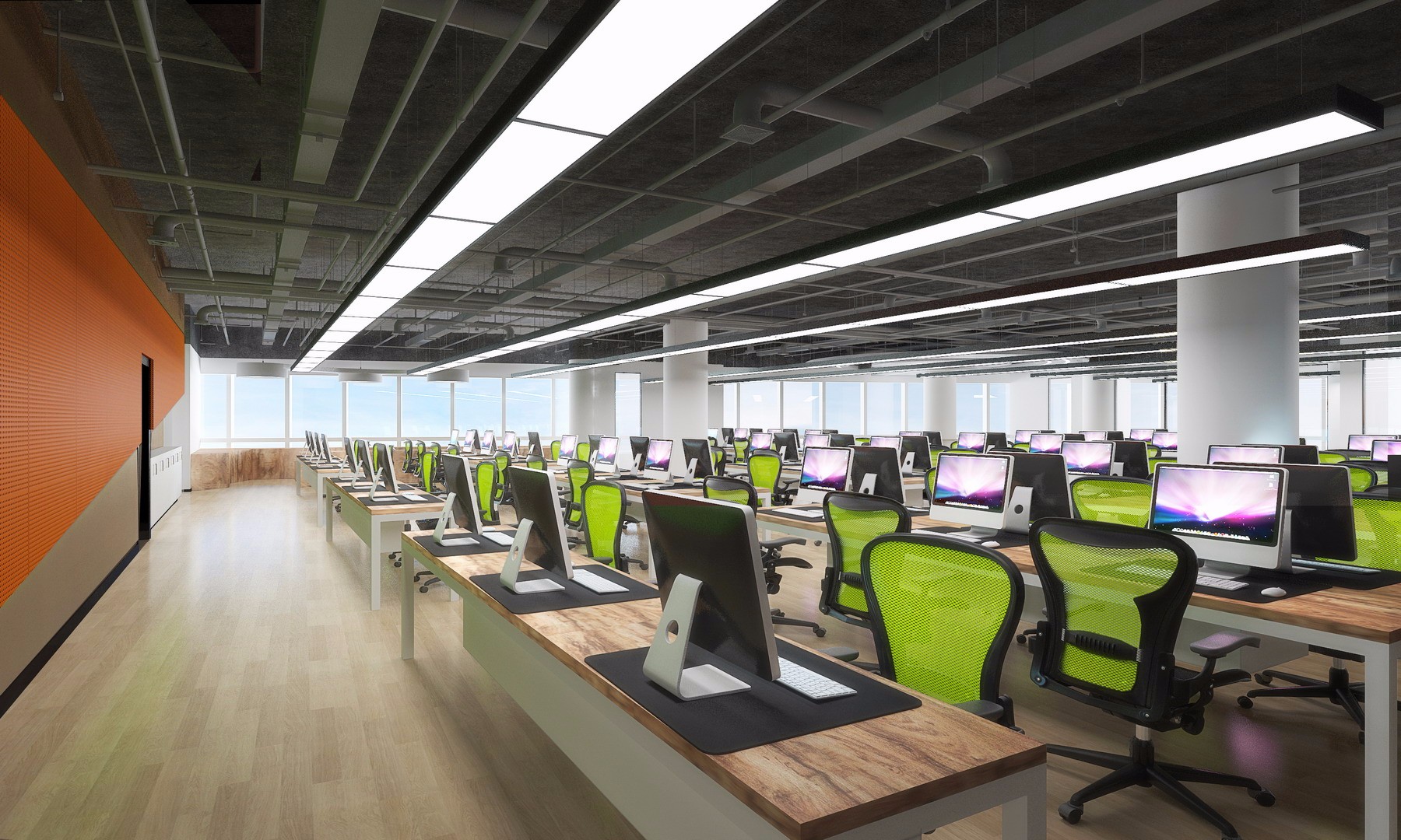 現代科技風格辦公室裝修設計-第2張圖片-上海古都建筑設計集團