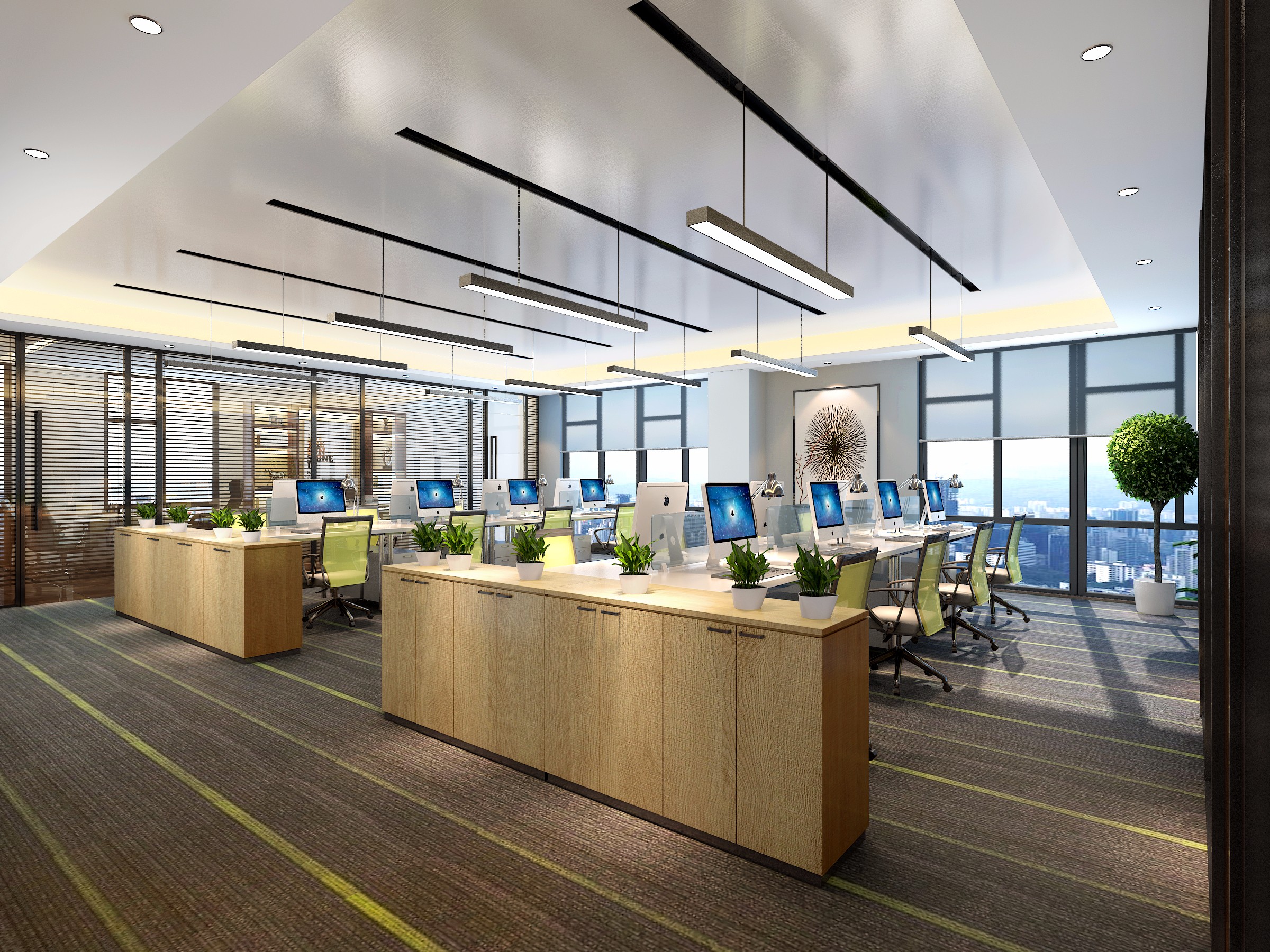 地產開發公司辦公室裝修設計-第3張圖片-上海古都建筑設計集團 地產開發公司辦公室裝修設計-第3張圖片-上海古都建筑設計集團