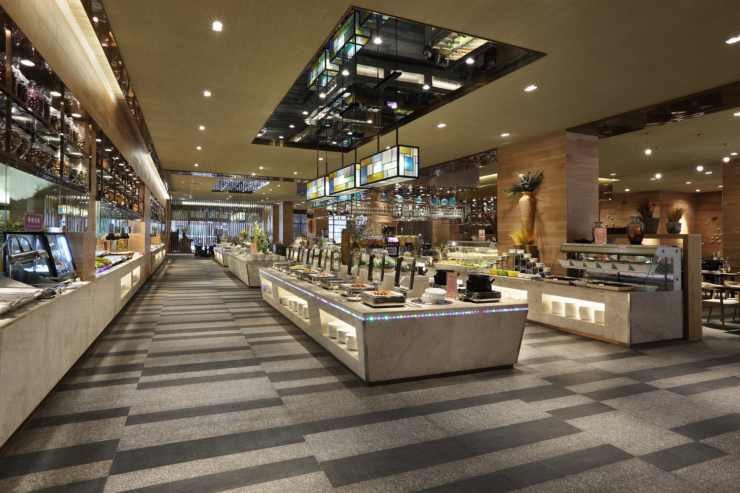 高檔自助餐廳裝修設計-第6張圖片-上海古都建筑設計集團