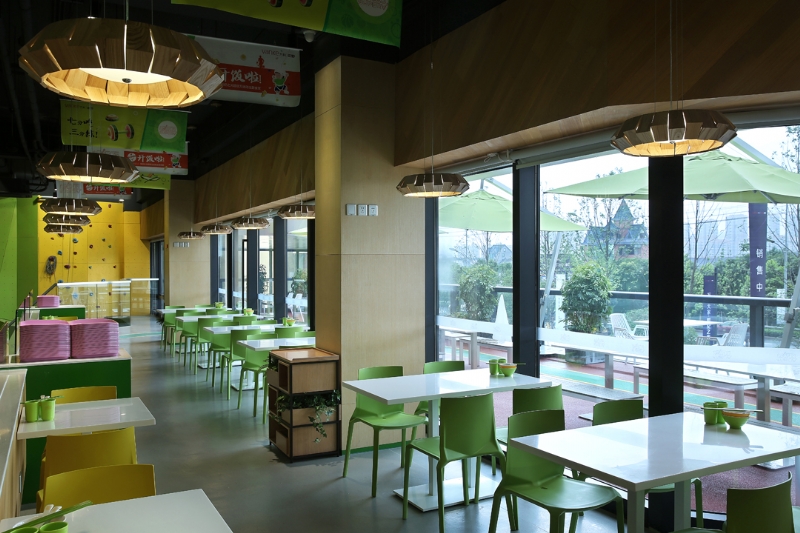 青春大學食堂裝修設計-第3張圖片-上海古都建筑設計集團