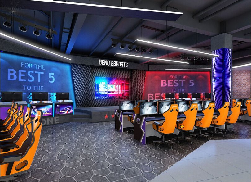 現代科技風格網吧裝修設計-第3張圖片-上海古都建筑設計集團