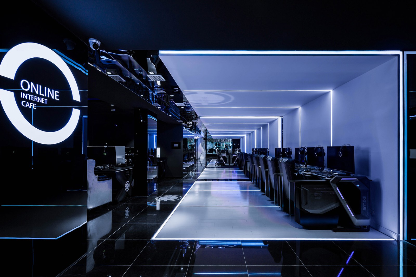 科技電競風格網吧裝修設計-第6張圖片-上海古都建筑設計集團