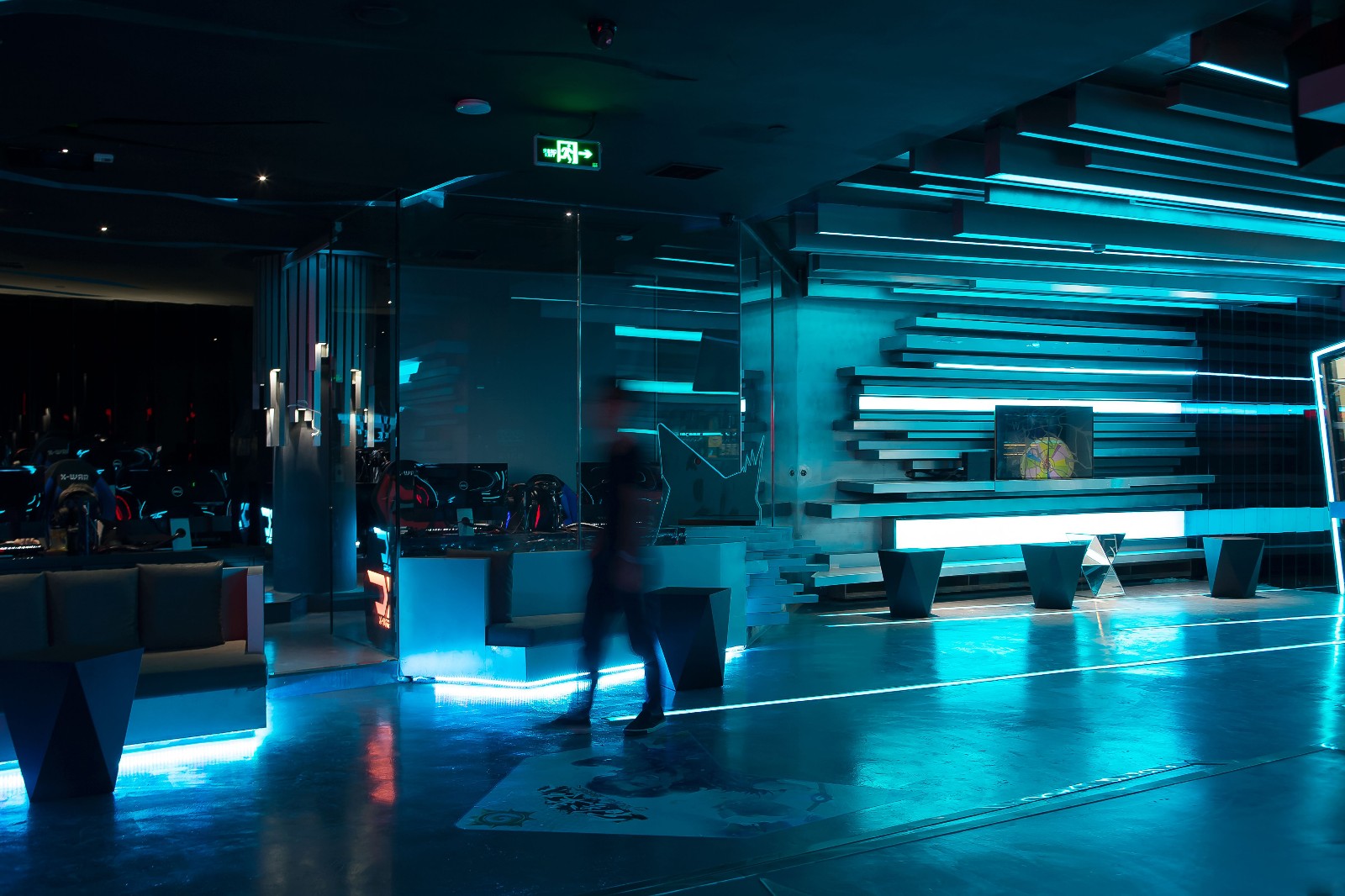 普陀區現代科技風格網吧裝修設計-第1張圖片-上海古都建筑設計集團 普陀區現代科技風格網吧裝修設計-第1張圖片-上海古都建筑設計集團