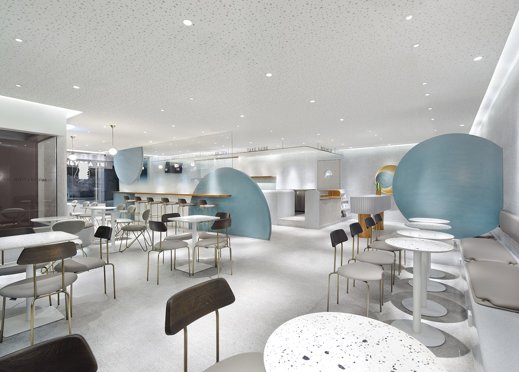 簡約風格奶茶店裝修設(shè)計-第1張圖片-上海古都建筑設(shè)計集團