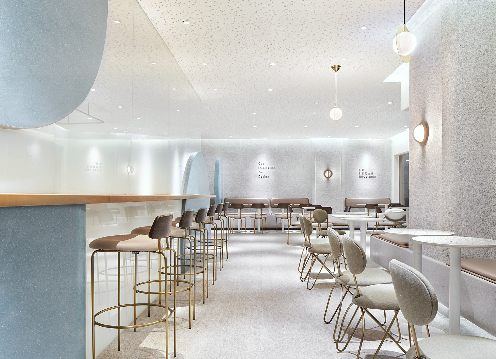 簡約風格奶茶店裝修設(shè)計-第3張圖片-上海古都建筑設(shè)計集團