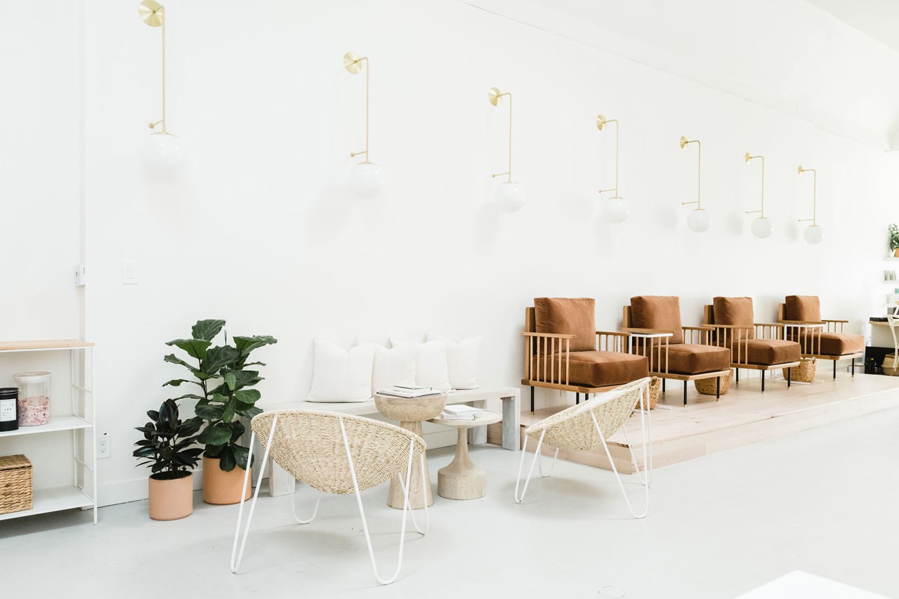 時尚簡約風格美甲店裝修設計-第6張圖片-上海古都建筑設計集團 時尚簡約風格美甲店裝修設計-第6張圖片-上海古都建筑設計集團