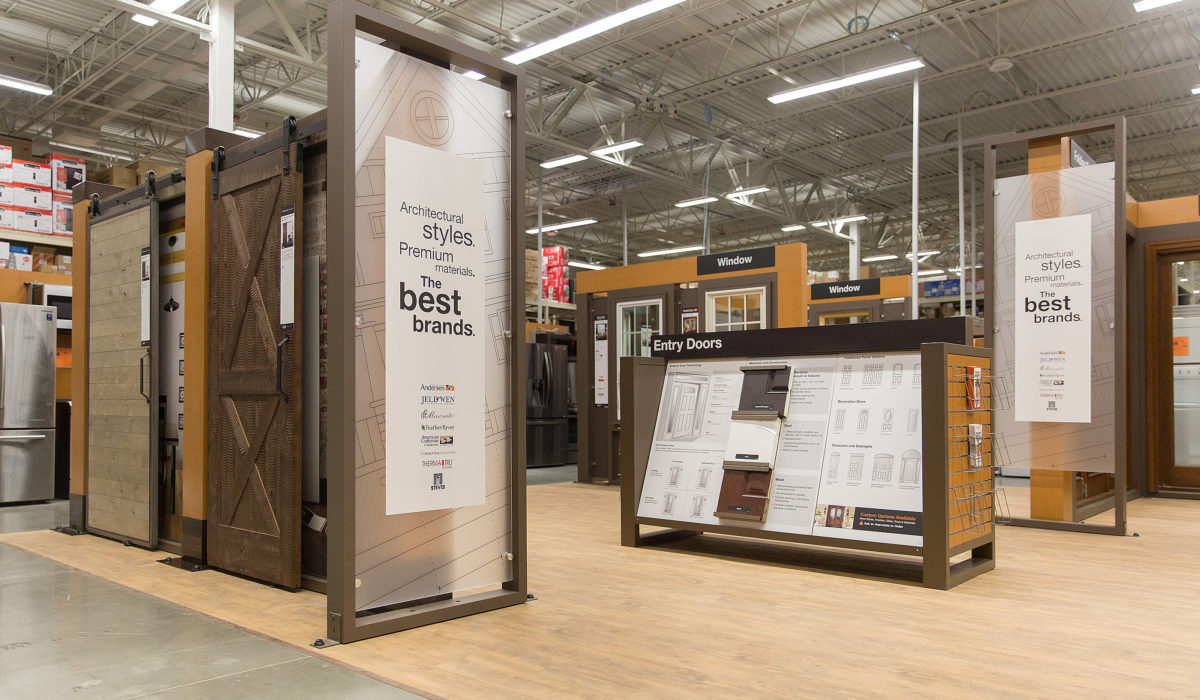 現代門窗專賣店裝修設計-第2張圖片-上海古都建筑設計集團