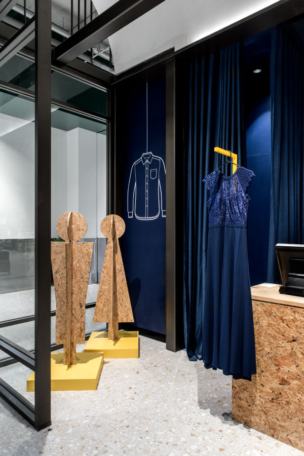 清新藍調(diào)干洗店裝修設(shè)計-第4張圖片-上海古都建筑設(shè)計集團 清新藍調(diào)干洗店裝修設(shè)計-第4張圖片-上海古都建筑設(shè)計集團