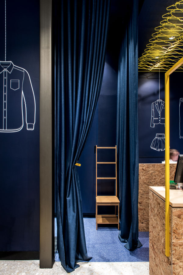 清新藍調(diào)干洗店裝修設(shè)計-第5張圖片-上海古都建筑設(shè)計集團 清新藍調(diào)干洗店裝修設(shè)計-第5張圖片-上海古都建筑設(shè)計集團