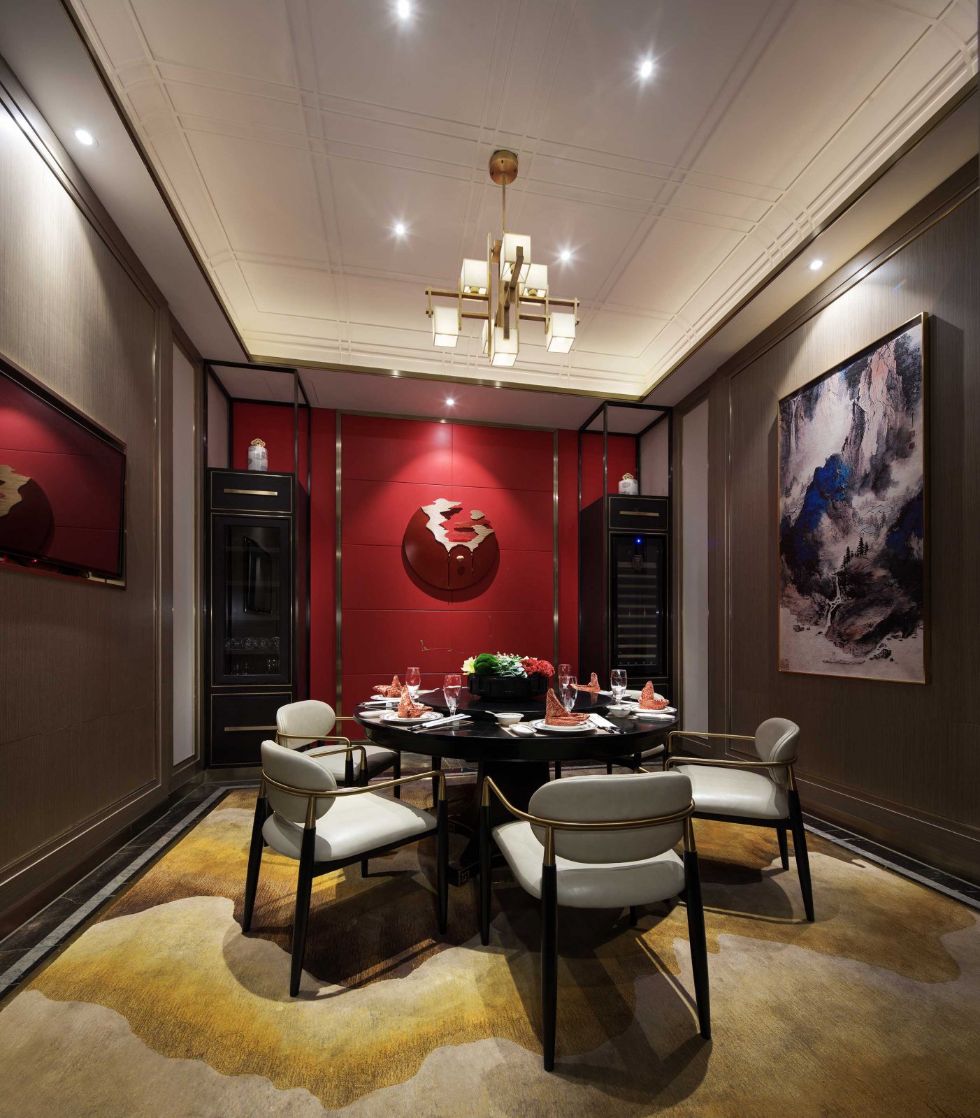 中式復古酒樓餐廳裝修設計-第3張圖片-上海古都建筑設計集團