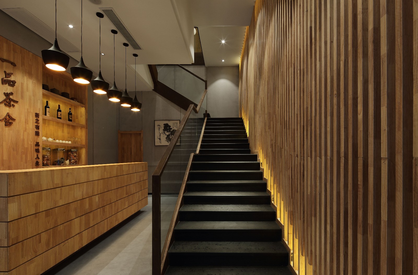 現代新式茶樓裝修設計-第1張圖片-上海古都建筑設計集團