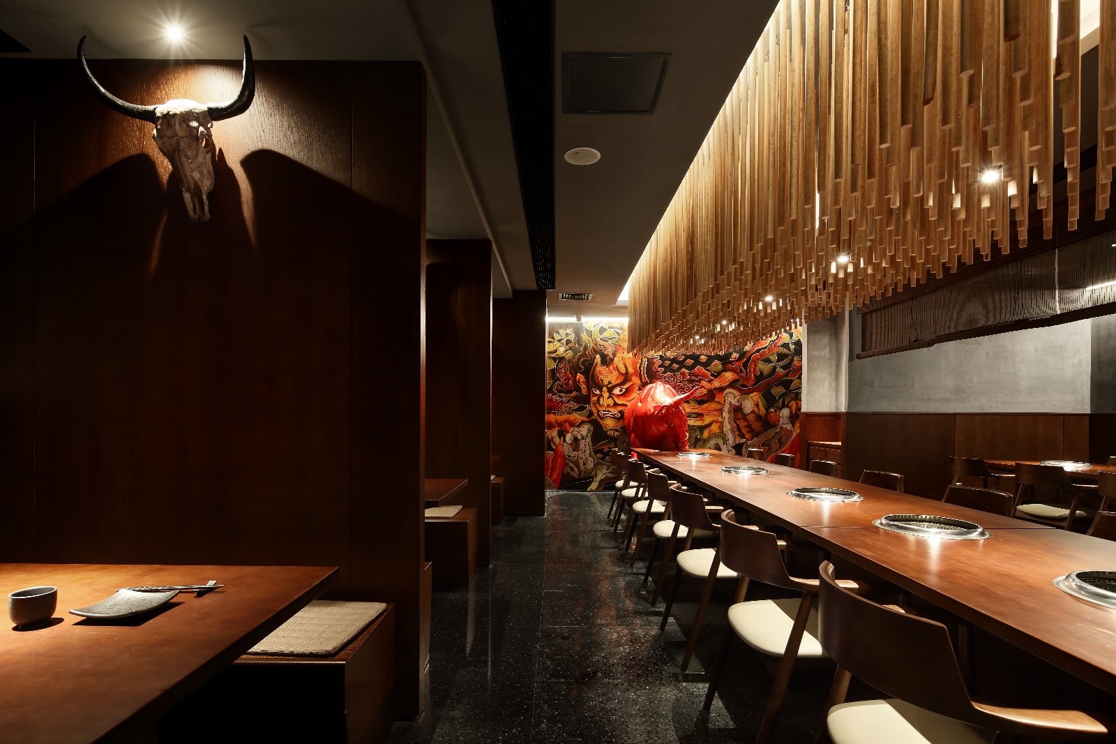 高檔古典火鍋店裝修設(shè)計-第5張圖片-上海古都建筑設(shè)計集團(tuán)