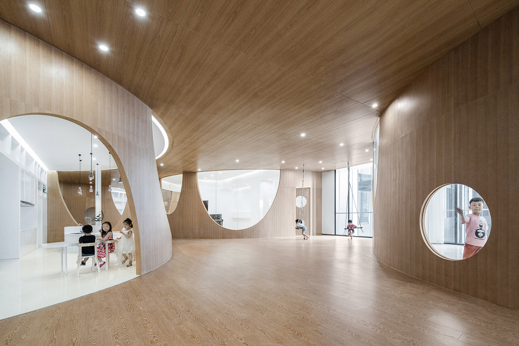 時(shí)尚簡(jiǎn)約兒童教育機(jī)構(gòu)裝修設(shè)計(jì)-第3張圖片-上海古都建筑設(shè)計(jì)集團(tuán)
