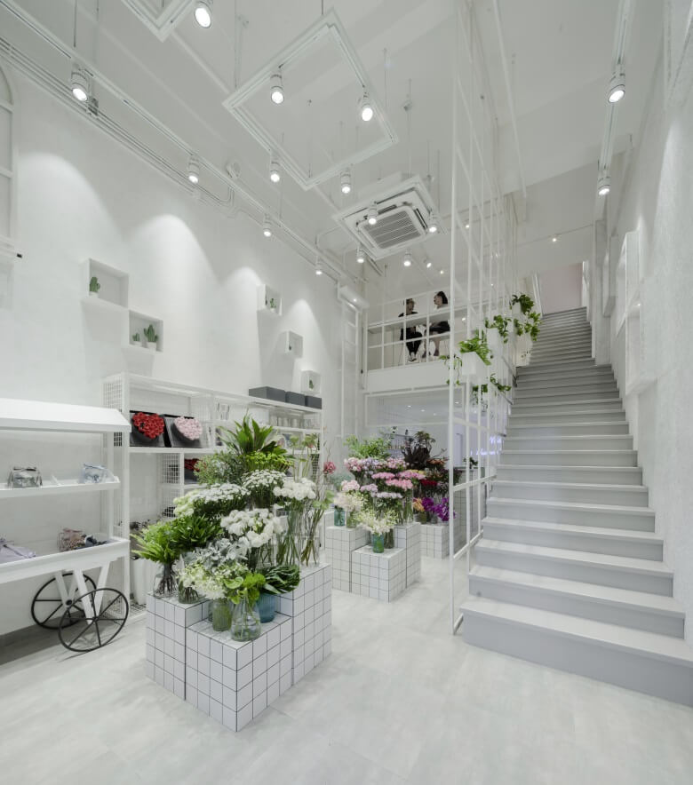 清新簡約花藝店裝修設計-第1張圖片-上海古都建筑設計集團 清新簡約花藝店裝修設計-第1張圖片-上海古都建筑設計集團