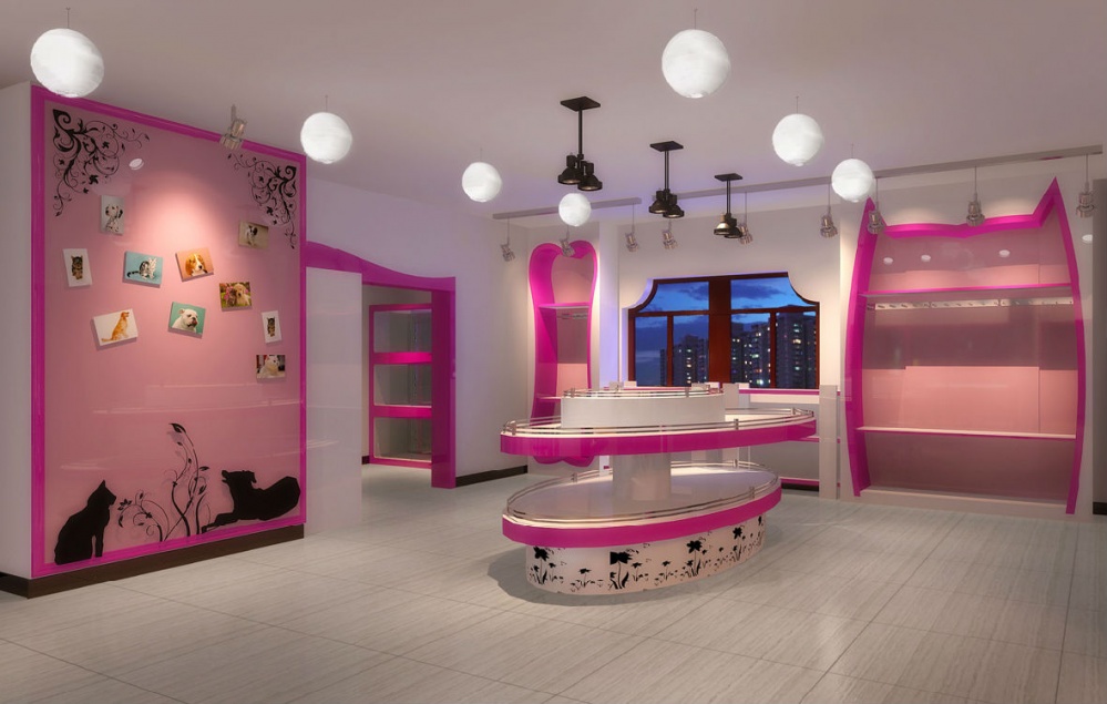 粉色可愛系寵物一體店裝修設計-第6張圖片-上海古都建筑設計集團 粉色可愛系寵物一體店裝修設計-第6張圖片-上海古都建筑設計集團