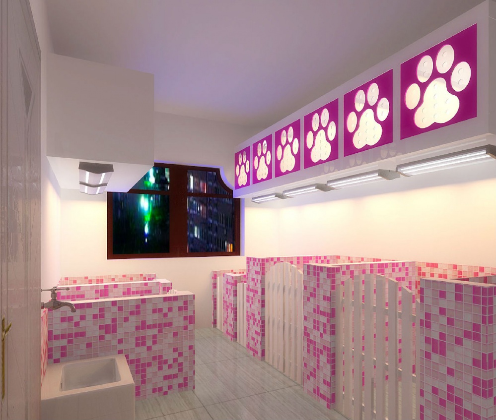 粉色可愛系寵物一體店裝修設計-第4張圖片-上海古都建筑設計集團 粉色可愛系寵物一體店裝修設計-第4張圖片-上海古都建筑設計集團