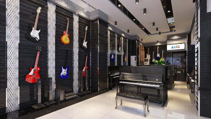 現(xiàn)代時尚琴行辦公室裝修設(shè)計-第2張圖片-上海古都建筑設(shè)計集團(tuán) 現(xiàn)代時尚琴行辦公室裝修設(shè)計-第2張圖片-上海古都建筑設(shè)計集團(tuán)