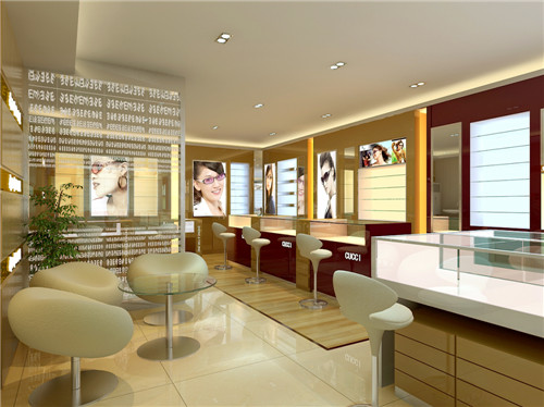 眼鏡店裝修效果圖-第3張圖片-上海古都建筑設(shè)計集團
