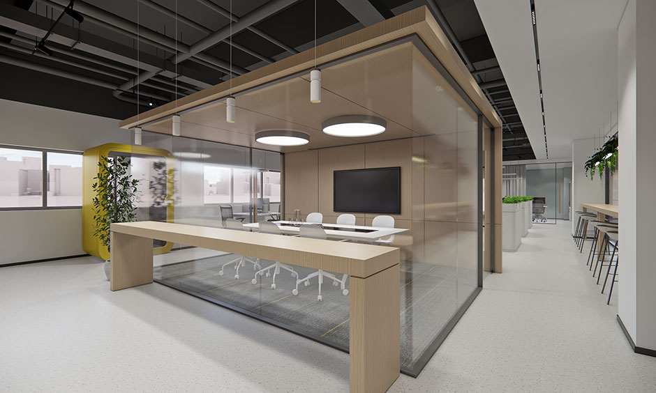 簡約科技風格辦公室裝修設計-第4張圖片-上海古都建筑設計集團 簡約科技風格辦公室裝修設計-第4張圖片-上海古都建筑設計集團