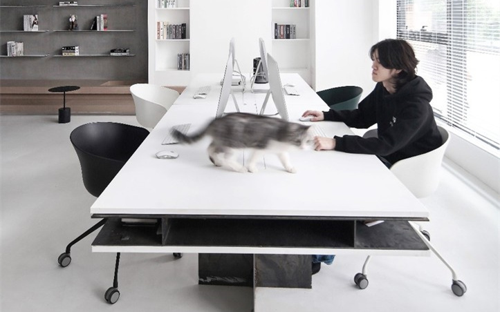 工業建筑風格辦公室裝修設計效果圖-第1張圖片-上海古都建筑設計集團