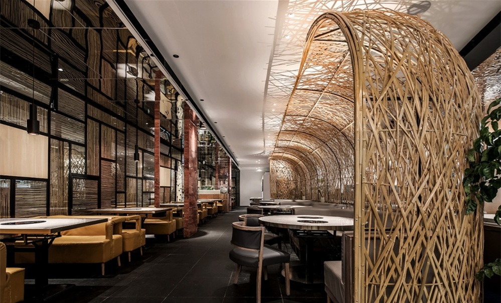 復古中式餐廳裝修設計-第3張圖片-上海古都建筑設計集團