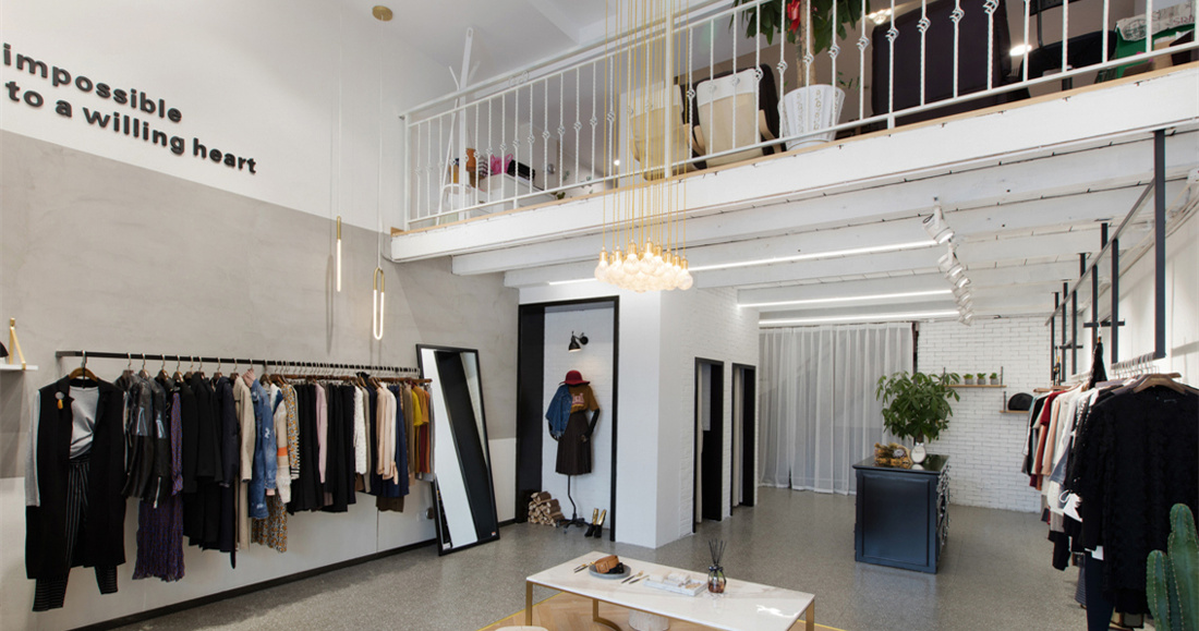 時尚工業風女裝店裝修設計-第2張圖片-上海古都建筑設計集團