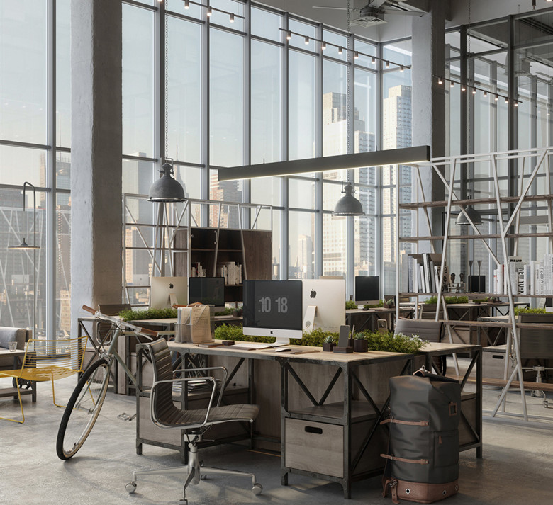 上海松江辦公室裝修6000平工業風辦公室-第2張圖片-上海古都建筑設計集團