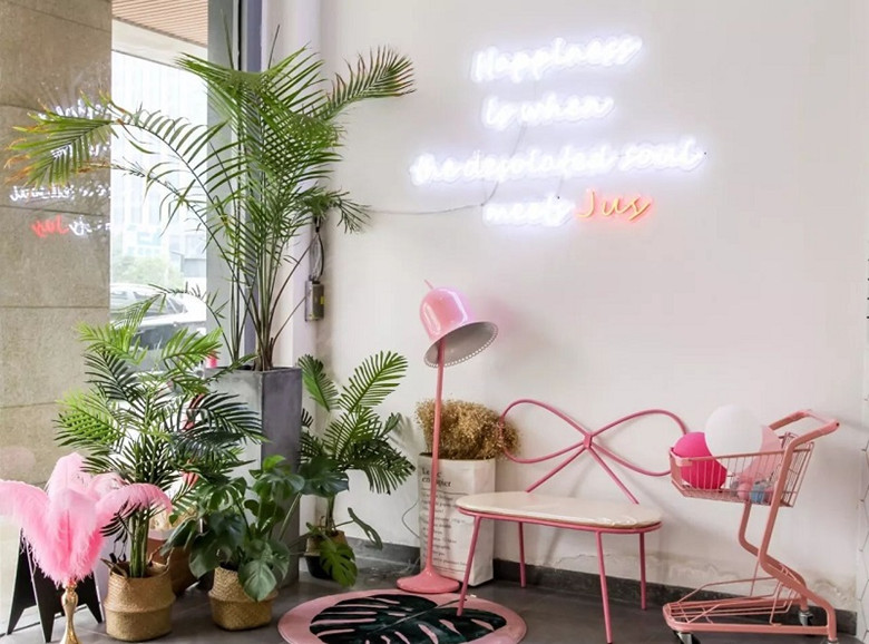 網(wǎng)紅餐飲店鋪裝修設計效果圖展示-第4張圖片-上海古都建筑設計集團