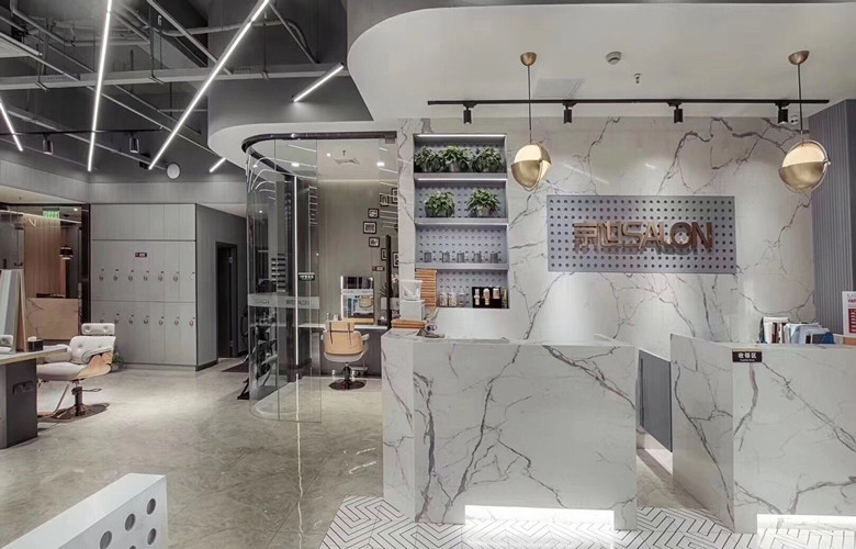 松江180平米美容美發店設計裝潢-第1張圖片-上海古都建筑設計集團