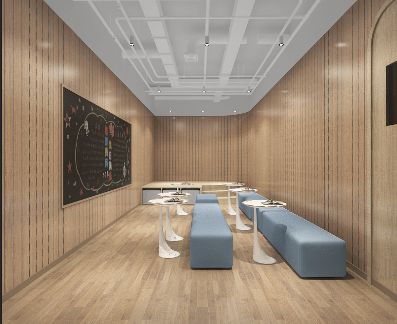 220平米教育培訓機構設計布局圖-第1張圖片-上海古都建筑設計集團