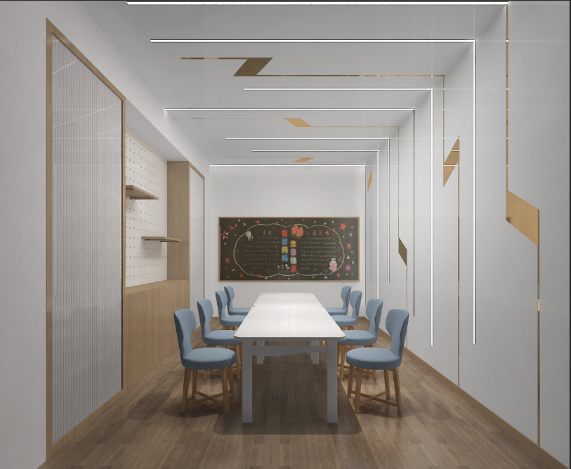 220平米教育培訓機構設計布局圖-第2張圖片-上海古都建筑設計集團