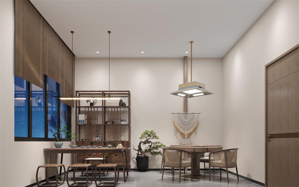 330平方現代茶室設計裝潢效果-第1張圖片-上海古都建筑設計集團