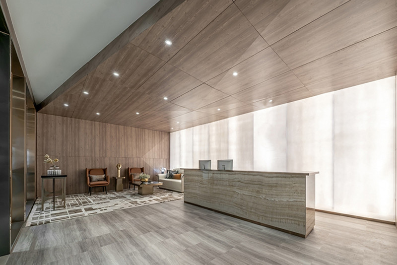 浦東新區1800平米金融企業辦公室裝修設計圖-第1張圖片-上海古都建筑設計集團