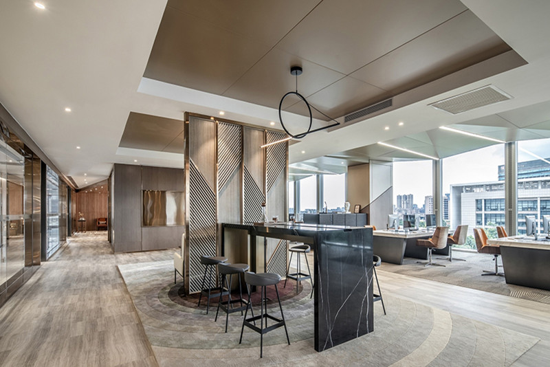 浦東新區1800平米金融企業辦公室裝修設計圖-第3張圖片-上海古都建筑設計集團