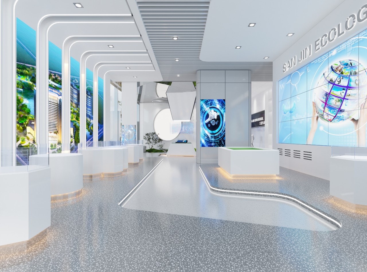 嘉定區600平米展廳設計效果-第2張圖片-上海古都建筑設計集團