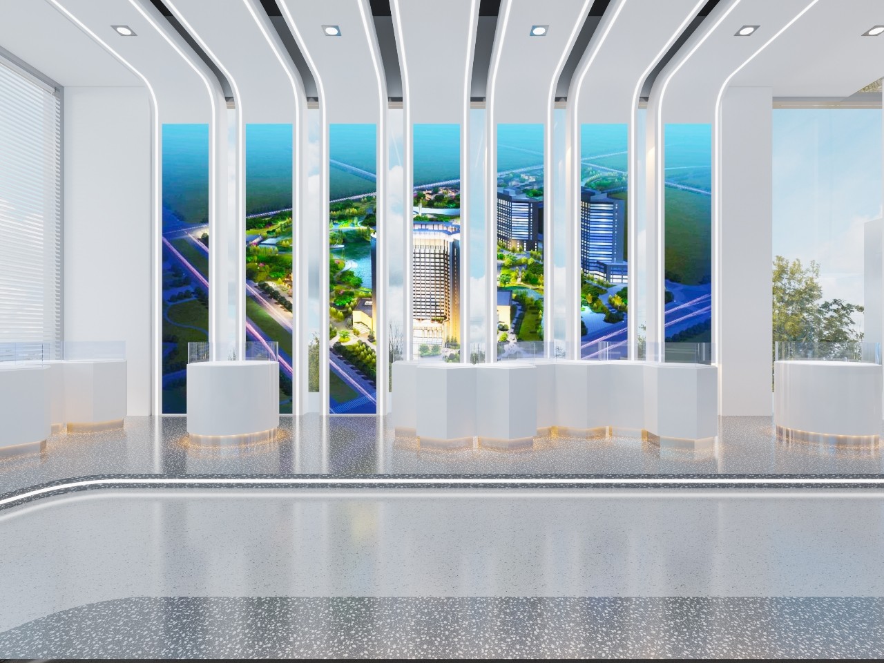 嘉定區600平米展廳設計效果-第6張圖片-上海古都建筑設計集團