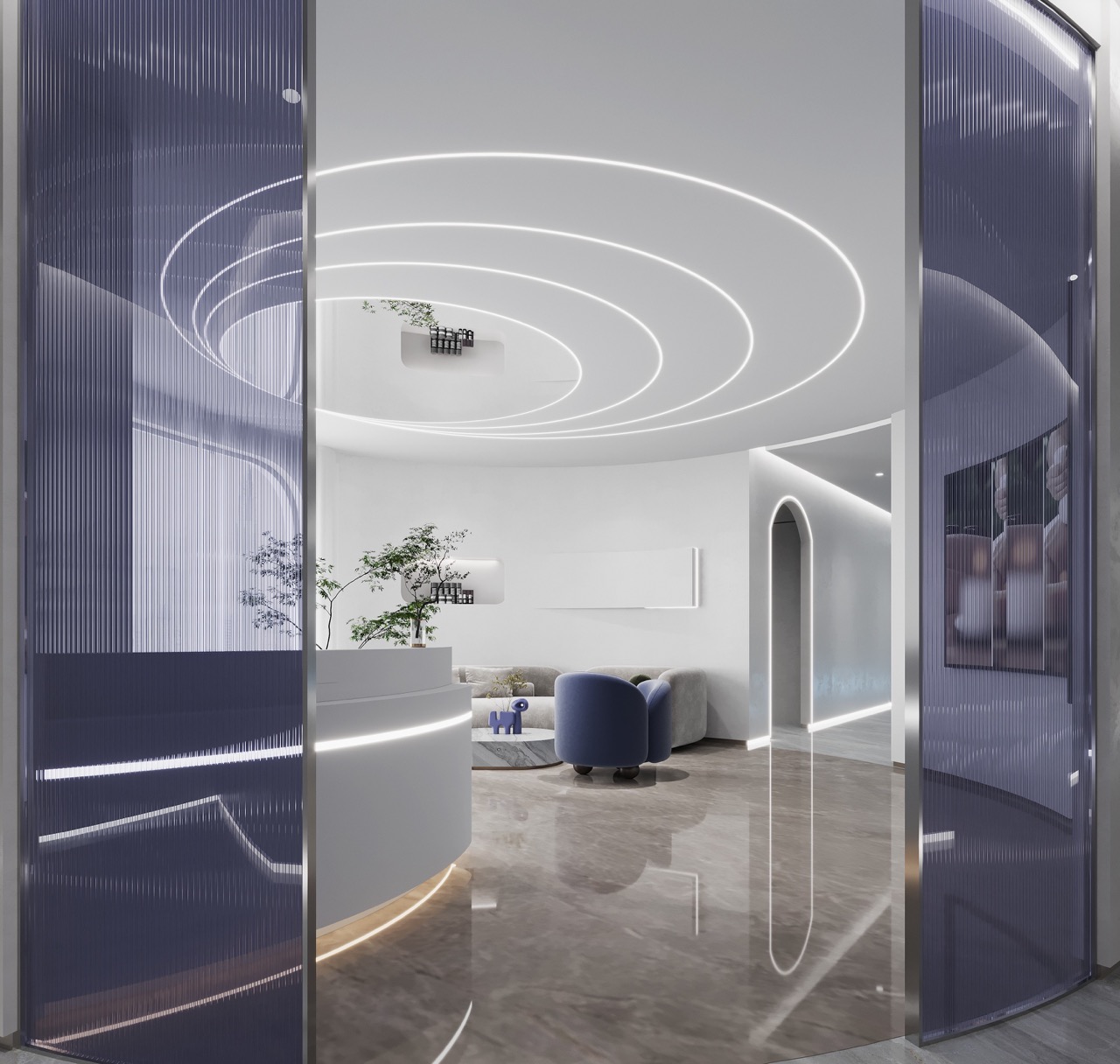 徐匯區1080平美容機構設計布局效果-第7張圖片-上海古都建筑設計集團