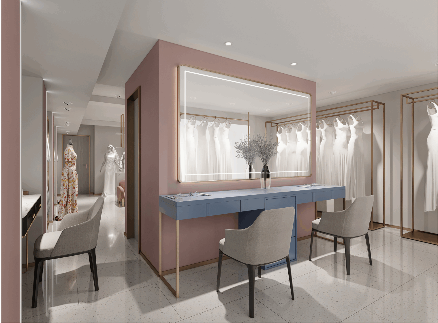 松江區1230平婚紗攝影設計布局效果-第1張圖片-上海古都建筑設計集團