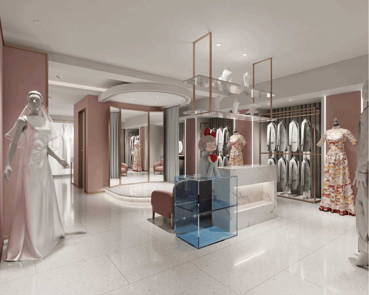 松江區1230平婚紗攝影設計布局效果-第3張圖片-上海古都建筑設計集團