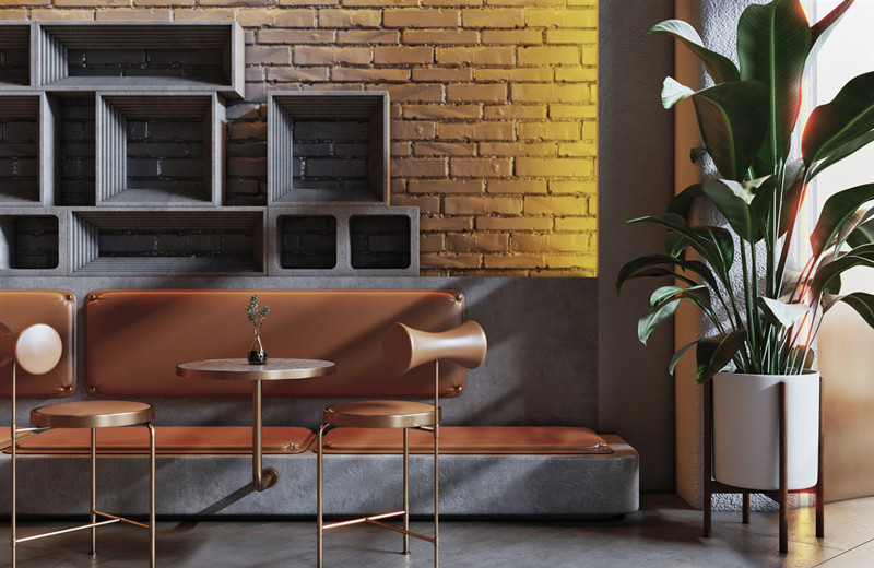 500平米咖啡廳設計裝修布局效果-第5張圖片-上海古都建筑設計集團